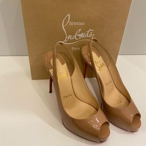 Christian Louboutin nude pumps